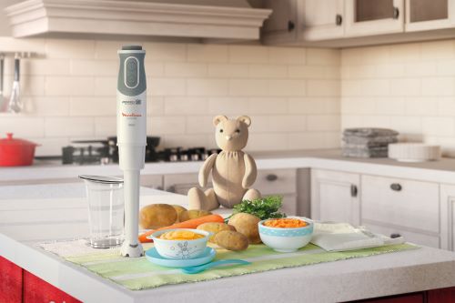 Moulinex Optichef Hand Blender, 1000 Watts, 8 Functions, White - DD6411EG Moulinex Optichef Hand Blender, 1000 Watts, 8 Functions, White - DD6411EG